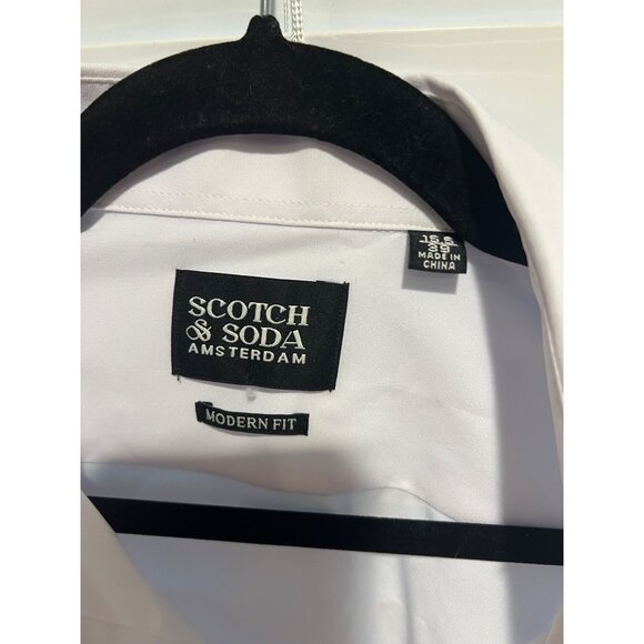 Scotch & Soda Performance Dress Button Up Shirt - Size 15.5 - Picture 2 of 4